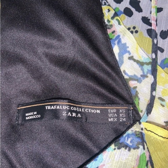 Zara Trafaluc Collection Sleeveless Multicolour Patchwork Print Dress - Picture 9 of 13